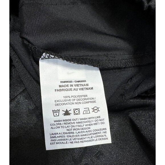 Nike Sz S Jacket Nike Air Swoosh Logo Satin Black Coat Athleisure Athletic Tech - Picture 7 of 7